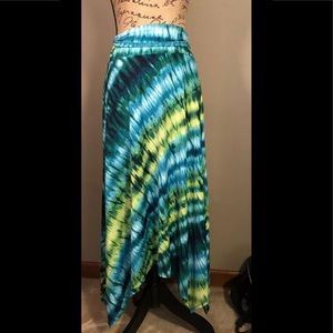 Tie Dye maxi skirt